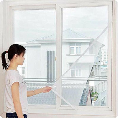 shub Polyester Adults Washable MOSQUITO NET FOR WINDOW WHITE(5X5) Mosquito Net(White, Frame Hung)