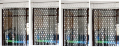 Gharsaaz 200 cm (7 ft) Window Polyester Semi Transparent Curtain (Pack Of 2)(White, Printed)