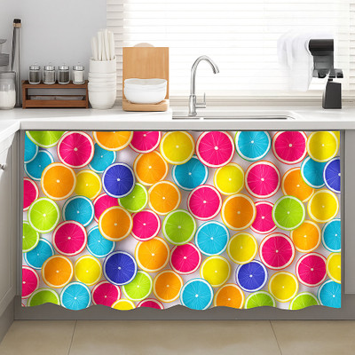 QSTED 150 cm (5 ft) Window Satin Blackout Curtain Single Curtain(Multicolor, Floral)