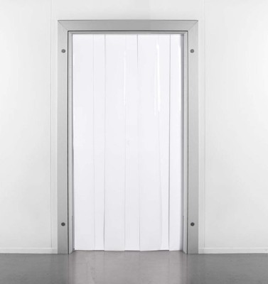 ARVI Deco 213 cm (7 ft) PVC Semi Transparent Door Curtain Single Curtain(Solid, transparent)