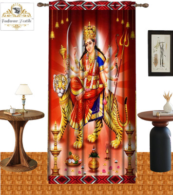 FOOFARAW TEXTILE 152 cm (5 ft) Window Polyester Room Darkening Curtain Single Curtain(Multicolor-29, Printed)