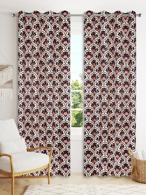 Vendola 274 cm (9 ft) Polyester Blackout Long Door Curtain (Pack Of 2)(Printed, Ornate-2)