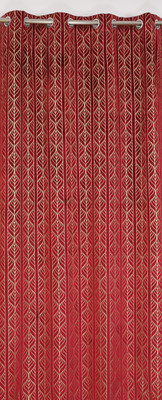 Flipkart SmartBuy 152 cm (5 ft) Window Velvet Room Darkening Curtain Single Curtain(Maroon-Diya, Printed)