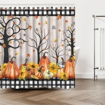Ad Nx 274 cm (9 ft) Polyester Room Darkening Long Door Curtain (Pack Of 2)(Floral, Orange)