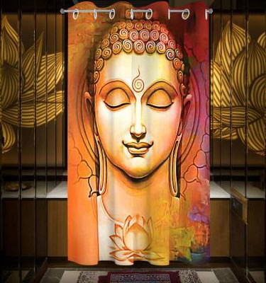 BELLA TRUE 152 cm (5 ft) Polyester Semi Transparent Window Curtain Single Curtain(Printed, Multicolor 7)