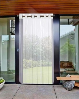 DOZIAZ 153 cm (5 ft) PVC Transparent Window Curtain Single Curtain(Solid, Transparent)