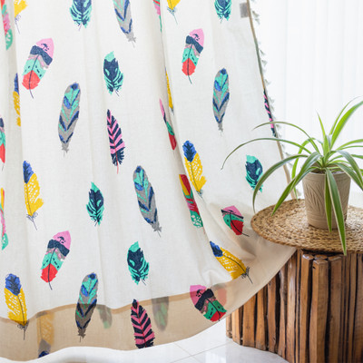 Urban Space 152 cm (5 ft) Window Cotton Room Darkening Curtain Single Curtain(Dream Catcher, Geometric)