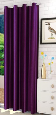 kanhomz 152.4 cm (5 ft) Polyester Blackout Window Curtain Single Curtain(Solid, WINE)