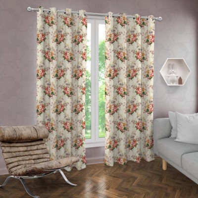 Sldecor 152 cm (5 ft) Polyester Blackout Window Curtain (Pack Of 2)(Solid, Light)