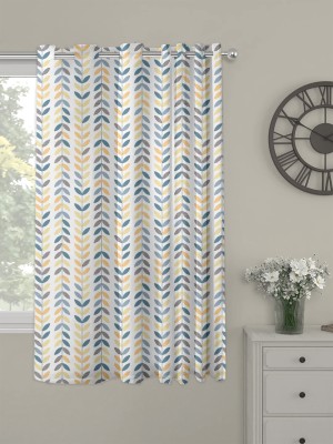 OASIS 152 cm (5 ft) Cotton Semi Transparent Window Curtain Single Curtain(Printed, Multicolor)