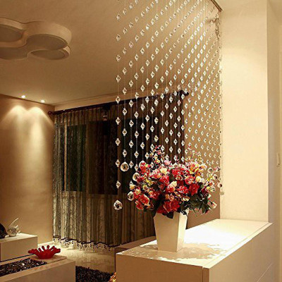 LightWave 150 cm (5 ft) Polyester Transparent Long Door Curtain Single Curtain(Solid, White)