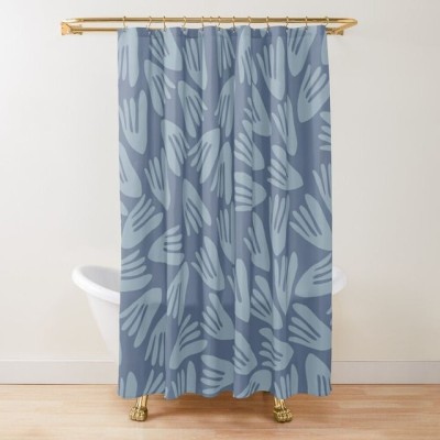 Fashion Point 274 cm (9 ft) Polyester Room Darkening Long Door Curtain (Pack Of 2)(Floral, Blue)