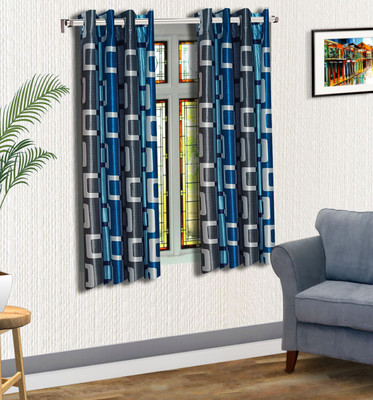 67% OFF on Comfort House 153 cm (5 ft) Polycotton Blackout Window Curtain (Pack Of 2)(Geometric, Blue) 67% OFF on Comfort House 153 cm (5 ft) Polycotton Blackout Window Curtain (Pack Of 2)(Geometric, Blue)