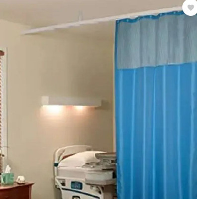 REKARDO 213 cm (7 ft) Long Door PVC Blackout Curtain Single Curtain(Blue, Striped)