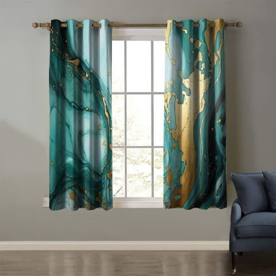 DD8 274 cm (9 ft) Long Door Polyester Room Darkening Curtain Single Curtain(Yellow, Floral)