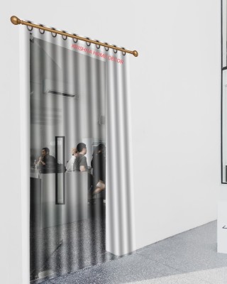KRISHNAVIDYA ENTERPRISES 154 cm (5 ft) PVC Transparent Window Curtain (Pack Of 2)(Plain, TRANSPARENT 0.30 MM)