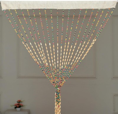 VOBLIN 213 cm (7 ft) Blends Semi Transparent Long Door Curtain Single Curtain(Solid, Multicolor)