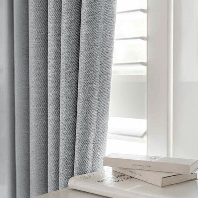 LINENWALAS 182.88 cm (6 ft) Polyester Blackout Window Curtain (Pack Of 2)(Solid, Utility Grey)