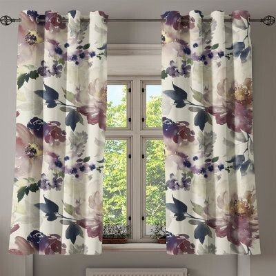 BEST FAB 214 cm (7 ft) Door Polyester Room Darkening Curtain Single Curtain(Multicolor, Floral)