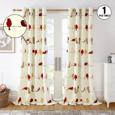 Story@home 275 cm (9 ft) Cotton Room Darkening Long Door Curtain Single Curtain(Printed, Multicolor)
