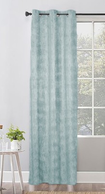 Home-The best is for you 270 cm (9 ft) Jacquard Room Darkening Long Door Curtain Single Curtain(Self Design, Light Blue)