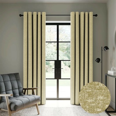 Casableu 213.36 cm (7 ft) Polyester Blackout Door Curtain (Pack Of 2)(Printed, Light Green)