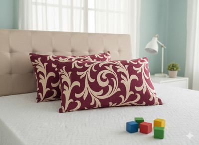 Laxmi Enterprises Silk Cushions & Pillows Cover(Pack of 2, 38 cm*64 cm, Purple)