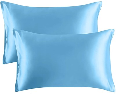 Tavgun Boutique Self Design Pillows Cover(Pack of 5, 46 cm*69 cm, Light Blue)