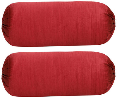 THE CONVERSION Blended Bolsters Cover(Pack of 2, 38 cm*75 cm, Maroon)