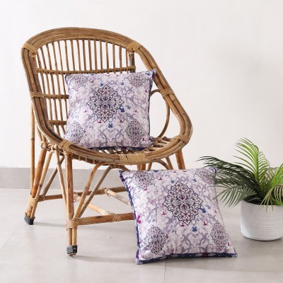 Ravaiyaa - Attitude Is Everything Velvet Cushions Cover(Pack of 2, 41 cm*41 cm, Purple)