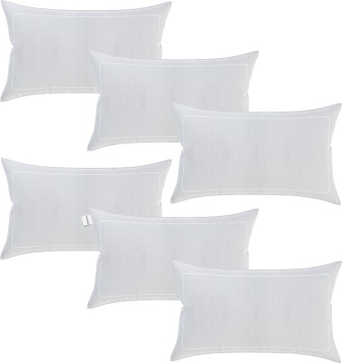 HOMESTIC Cotton Pillows Cover(Pack of 6, 44 cm*70 cm, White)