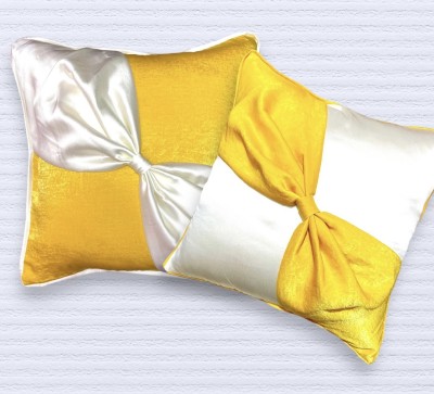 FRILLKART Satin Cushions & Pillows Cover(Pack of 2, 18 cm*18 cm, Multicolor)