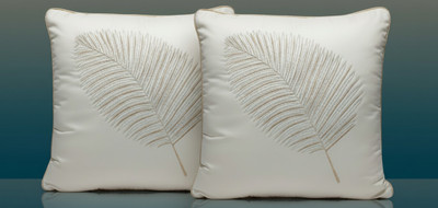 Vornexa Velvet Cushions & Pillows Cover(40 cm*40 cm, Pack of 2, White)