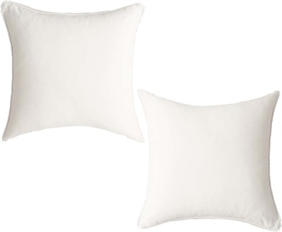 AMITRA Plain Cushions & Pillows Cover(Pack of 2, 43 cm*43 cm, White)