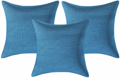 Casanest Silk Cushions Cover(Pack of 3, 40 cm*40 cm, Blue)