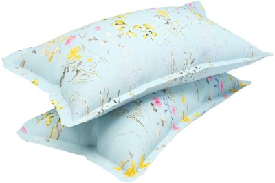 Flipkart SmartBuy Self Design Pillows Cover(Pack of 2, 50 cm*76 cm, Light Blue)