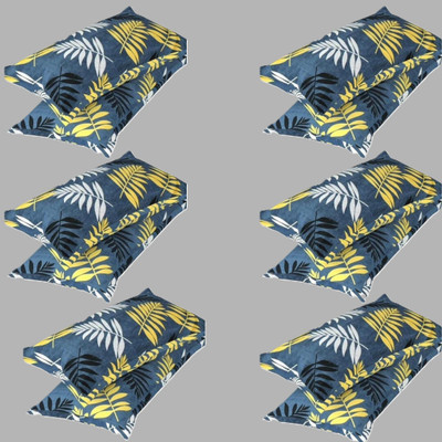 P.Rtrend Cotton Pillows Cover(46 cm*69 cm, Pack of 12, Grey)