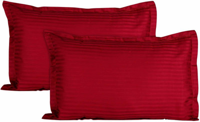 Cr Creation Cotton Cushions & Pillows Cover(Pack of 2, 43.18 cm*68.58 cm, Maroon)