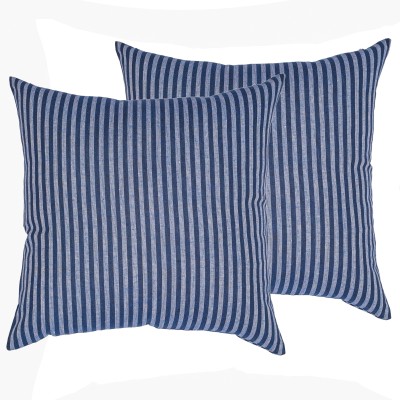 Oussum Cotton Cushions Cover(Pack of 2, 50 cm*50 cm, Blue)