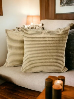 Casanest Wool Cushions Cover(Pack of 2, 41 cm*41 cm, Gold)