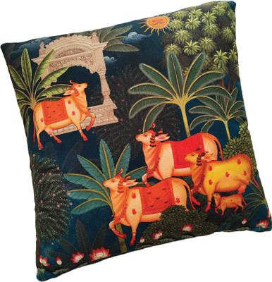 Maatir Velvet Cushions & Pillows Cover(40.6 cm*40.6 cm, Multicolor)