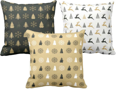 TheYaYaCafe Cotton Cushions Cover(50.8 cm*50.8 cm, Pack of 3, Multicolor)