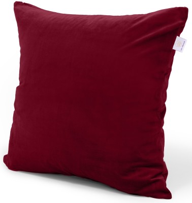 MY ARMOR Velvet Cushions Cover(12 cm*12 cm, Maroon)