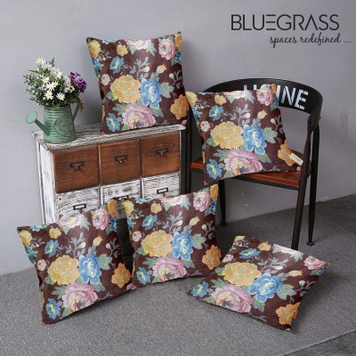 Bluegrass Velvet Cushions Cover(Pack of 5, 20 cm*20 cm, Maroon)