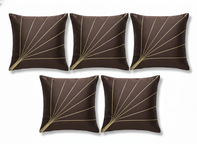 Vornexa Velvet Cushions Cover(40 cm*40 cm, Pack of 5, Brown)