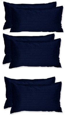 Sosha Polyester Pillows Cover(Pack of 6, 68 cm*43 cm, Blue)