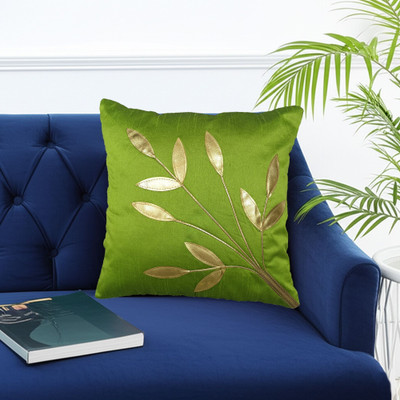 NoorDecor Polyester Cushions & Pillows Cover(40 cm*40 cm, Pack of 5, Green)