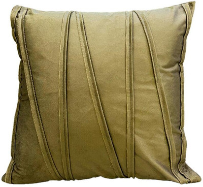 A&A Fabrics Polyester, Velvet Cushions & Pillows Cover(40.64 cm*40.64 cm, Gold)