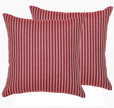 Oussum Cotton Cushions Cover(Pack of 2, 40 cm*40 cm, Maroon)