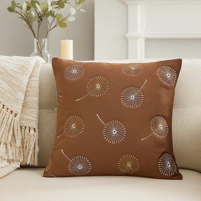 Ayug enterprises Velvet Cushions & Pillows Cover(40 cm*40 cm, Brown)